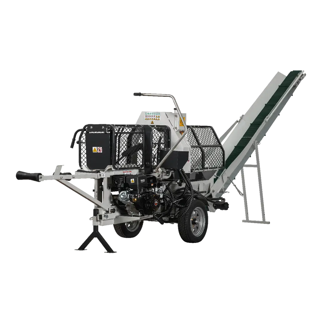 zoom-pb-ssa400g-1.webp LUMAG SSA400G | Benzin-Sägespaltmaschine mit Fördenband – Bild 1