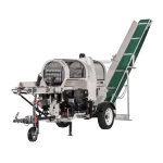 LUMAG SSA400GH-PRO/S | Benzin-Sägespaltmaschine mit Förderband & Zuführförderband